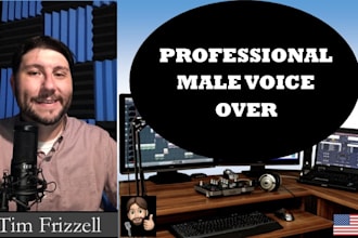 record an american english male voice over