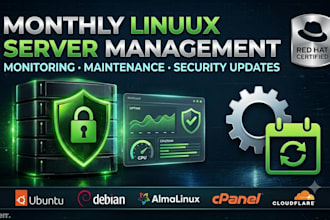 manage, monitor, and maintain your linux server every month