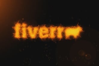 make your text or logo appear in burning flames