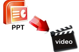 convert Your Power Point Presentation File to any video Format