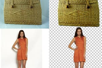 remove background to 5 image from transparent