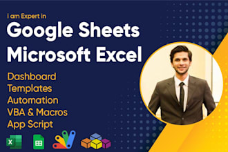 be your excel and google sheets expert and data analyst