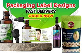 design bottle label and packaging for your product