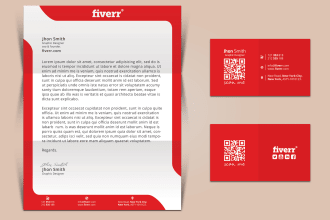 do letterhead or  envelope, stationery design
