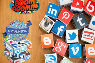 manage social media to booming