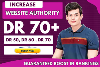 increase ahrefs domain rating dr 70 using high authority SEO backlinks
