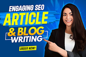 do engaging human SEO article writing or blog writing