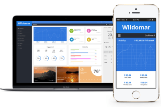 design modern PSD web template