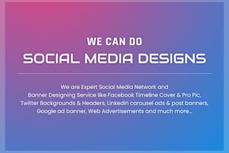 do social media banners, infographics