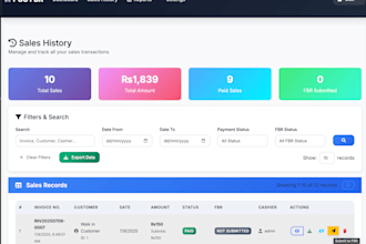 setup fbr digital invoicing, pass all scenarios, and deploy to production