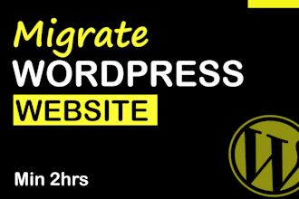 backup, transfer, move, migrate wordpress website in 5hrs