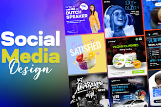 design creative instagram post, social media ads, youtube thumbnail or banner