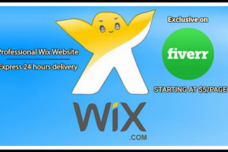 create a professional wix website