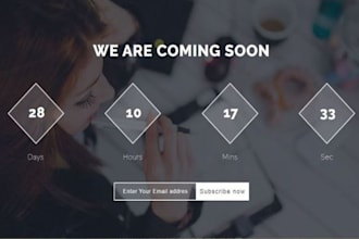 design responsive coming soon page