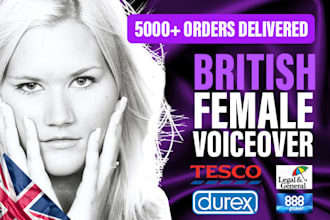 record your professional british english female voiceover