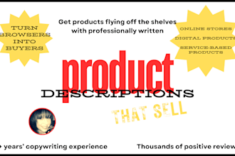 write a product description that sells