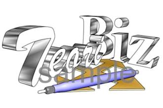 create a 3D word logo for you
