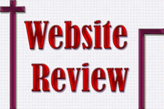 review your website as a regular internet user