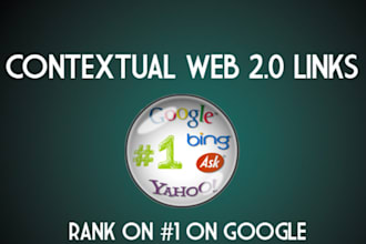 create 21 contextual High Pr Web 2 0 Links