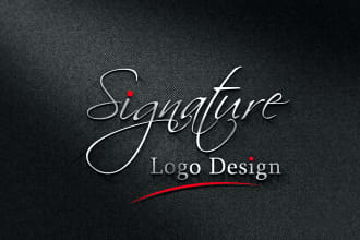 design two signature logo for your brand identity