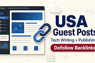 write and publish USA technology guest post with backlink services