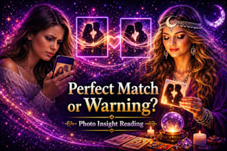 provide an honest love compatiblity reading with photos