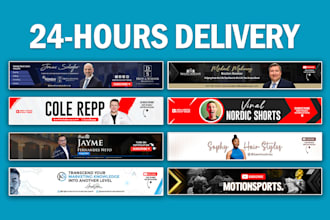design a professional youtube banner or thumbnail for your channel