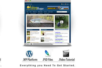 provide Fishing niche plr wordpress blog fully monetized with clickbank, amazon, adsense also includes 20 articles logo plugins and them