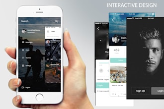 design UI or mockup for your mobile app and website