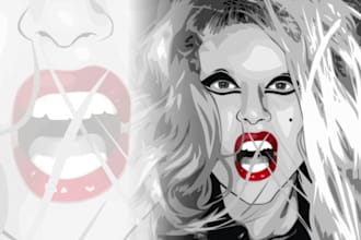 convert all of your bitmap photo into vector professionally