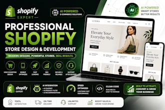 build ai powered shopify store with modern ecommerce design