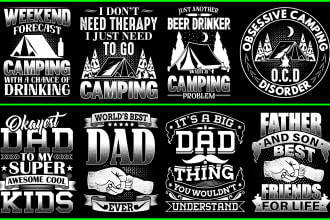 design custom typography and trendy graphic tshirt
