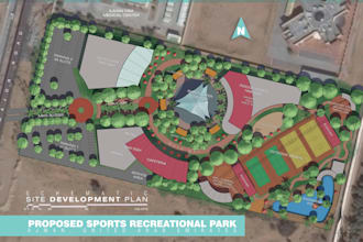 design and draw the best master plan or site plan