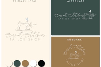 do minimalistic hand drawn feminine logo