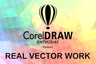 draw vector from any sketch with coreldraw
