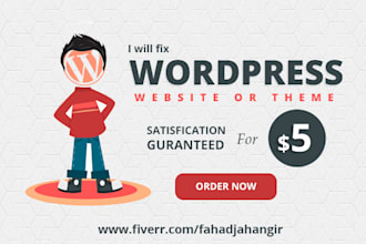 fix wordpress website issues in 2 hours