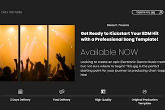 produce perfect starting point for your edm song