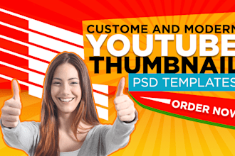design creative youtube thumbnail and poster design