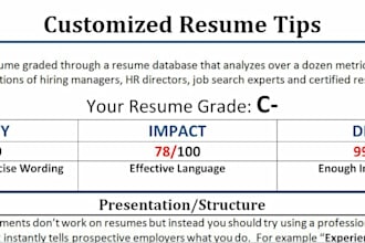review and critique YOUR resume