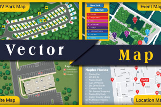 draw vector map in illustrator