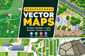 draw vector map in illustrator