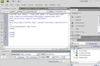 update a website in dreamweaver