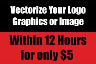 perfectly trace logo or image in vector