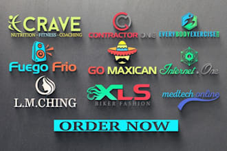 design unique brand logo for you business
