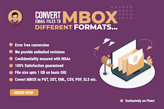convert ost, mbox email files to pst, xls, csv, maildir, etc