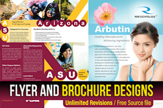design flyers and brochures