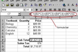 create an excel formula