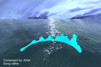 create a 3D music visualizer for your song