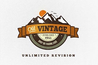 design vintage logo in 4hrs