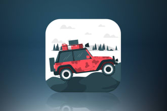 design modern app icon logo with source file